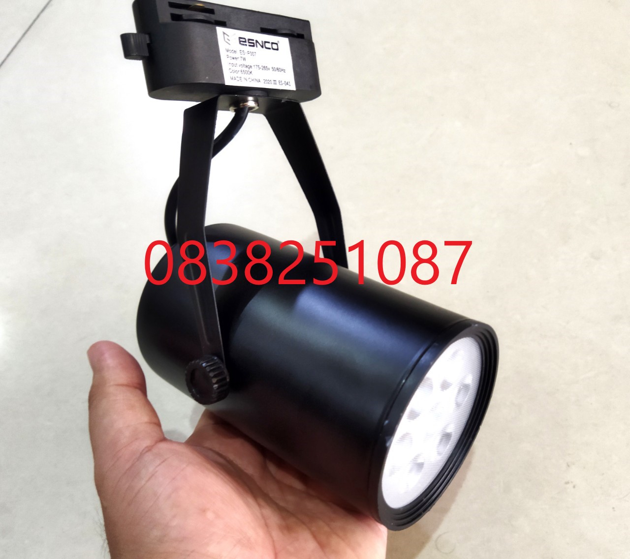 [HCM]Đèn LED soi tranh 7w cao cấp ( thân đen) - ĐÈN RỌI RAY 7W