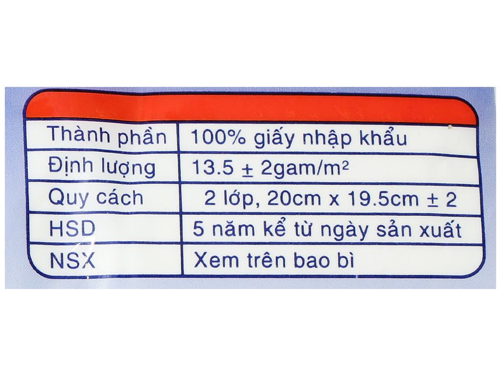 Khăn Giấy lụa lau mặt Giấy rút Elène 2 lớp 260 tờ
