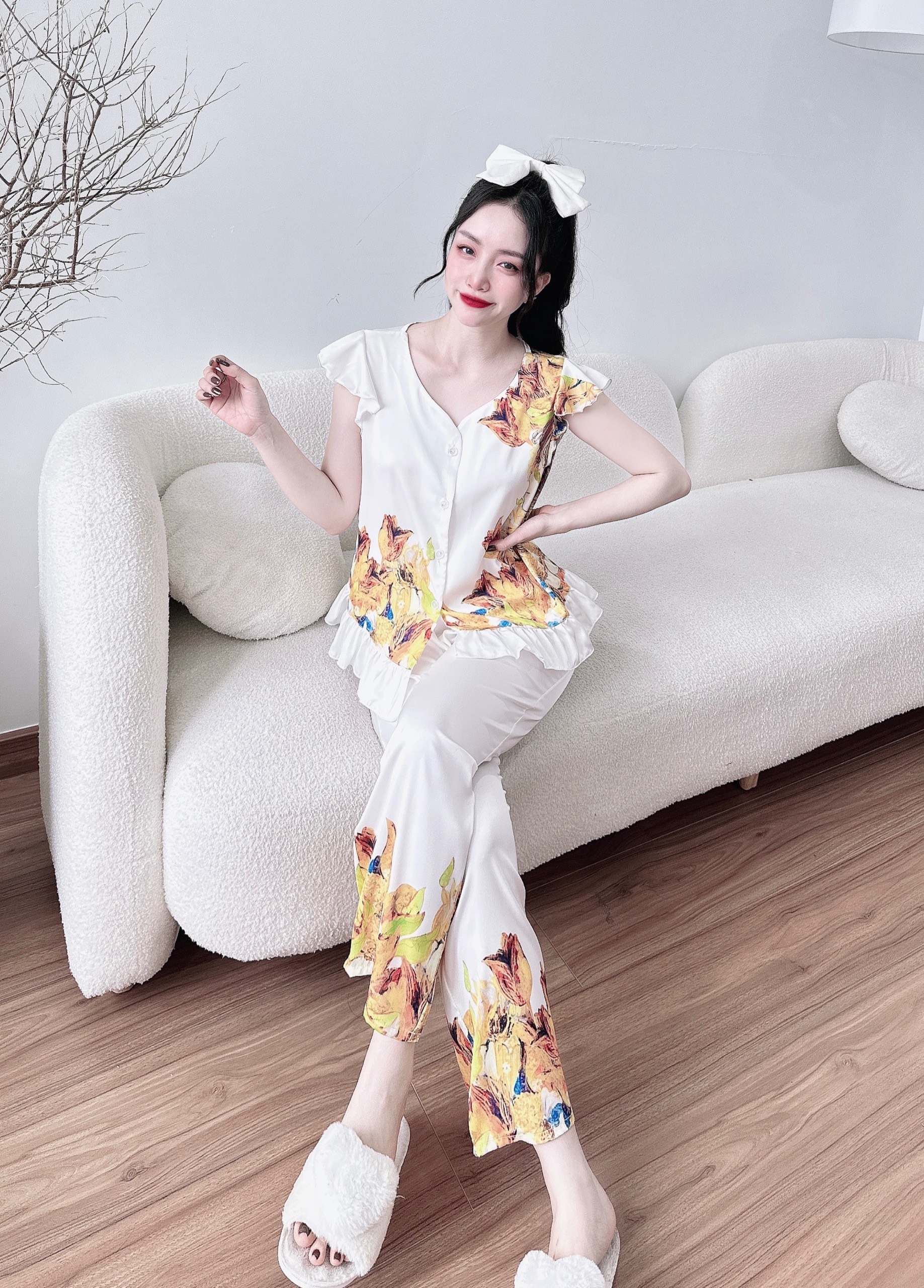 BỘ LỤA TNQD BÈO VAI THIẾT KẾ CAO CẤP