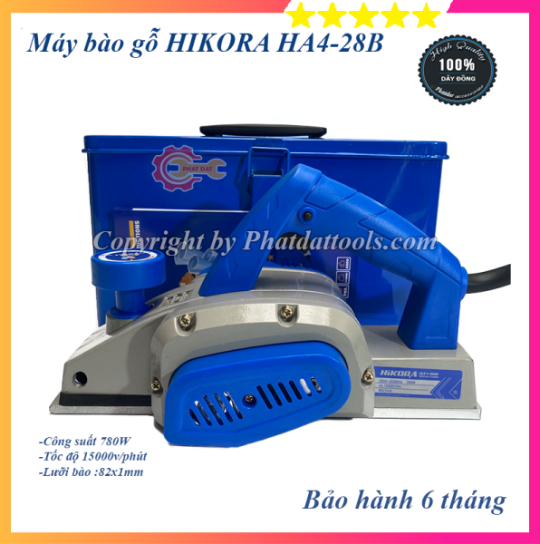 Máy bào gỗ HIKORA HA4-28B (780W) - Khung vỏ máy bằng nhôm đúc bao khỏe, bao bền - Bảo hành chính hãng 6 tháng