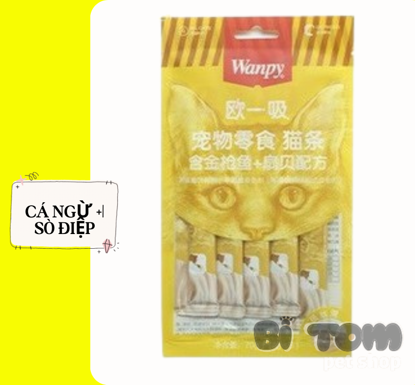 Súp thưởng cho Mèo Wanpy gói 5 thanh (14gx5)