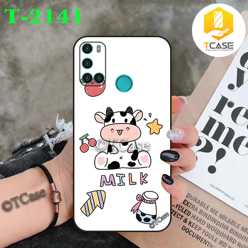 [HCM]Ốp lưng Vsmart Joy 4 dẻo đen in hình Bò Sữa