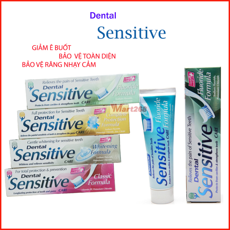 Kem Đánh Răng Dental Sensitive 100Ml Trắng Sáng, Chắc Răng, Giảm Ê Buốt, Bảo Vệ Toàn Diện Răng Nhạy Cảm