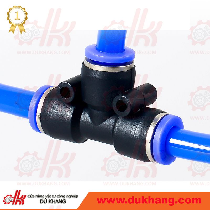 Tê nối 3 đầu khí nén pe