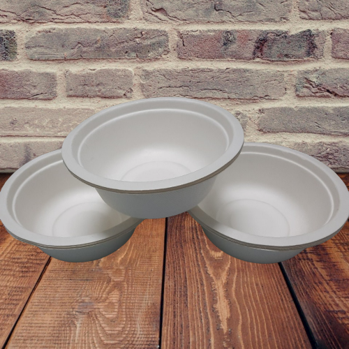 10 Chén Giấy Bả Mía Dùng Một Lần 350ml - Hàng Thái Lan