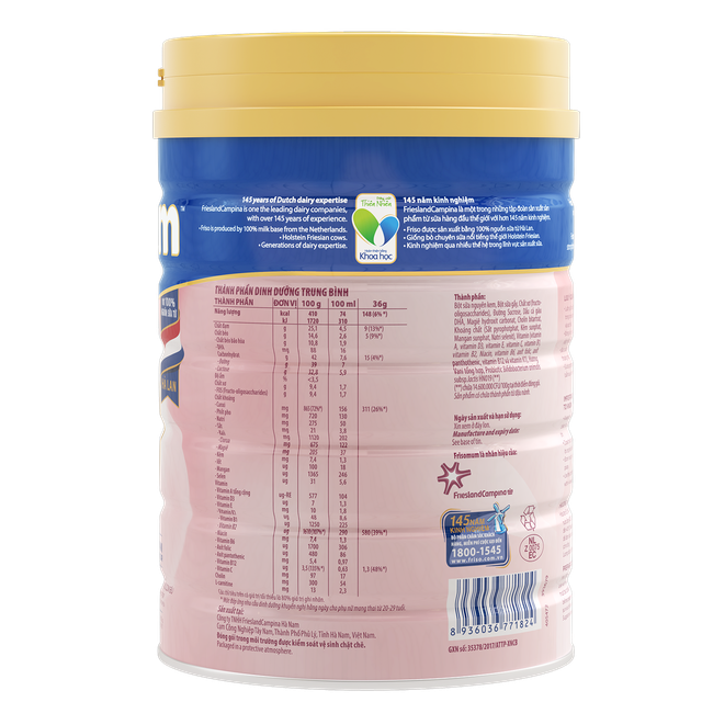 Sữa bột Frisomum hưong Vani 400g