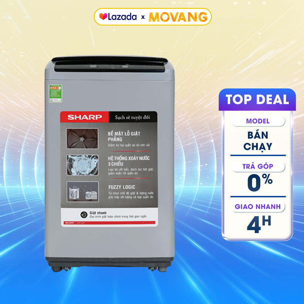 [GIAO TẠI HCM] - Máy Giặt Sharp 7.5 Kg ES-Y75HV-S