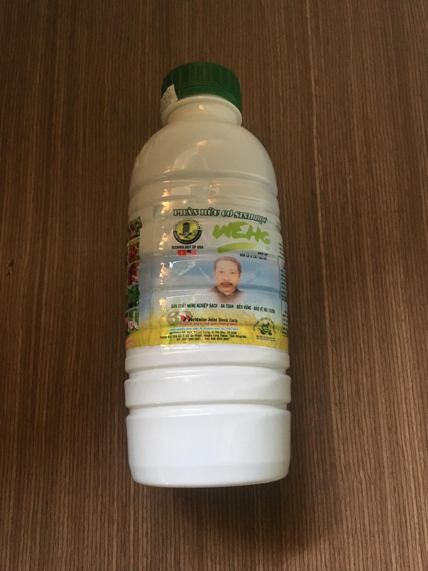 [HCM]Phân hữu cơ sinh học WEHG chai 1 lít