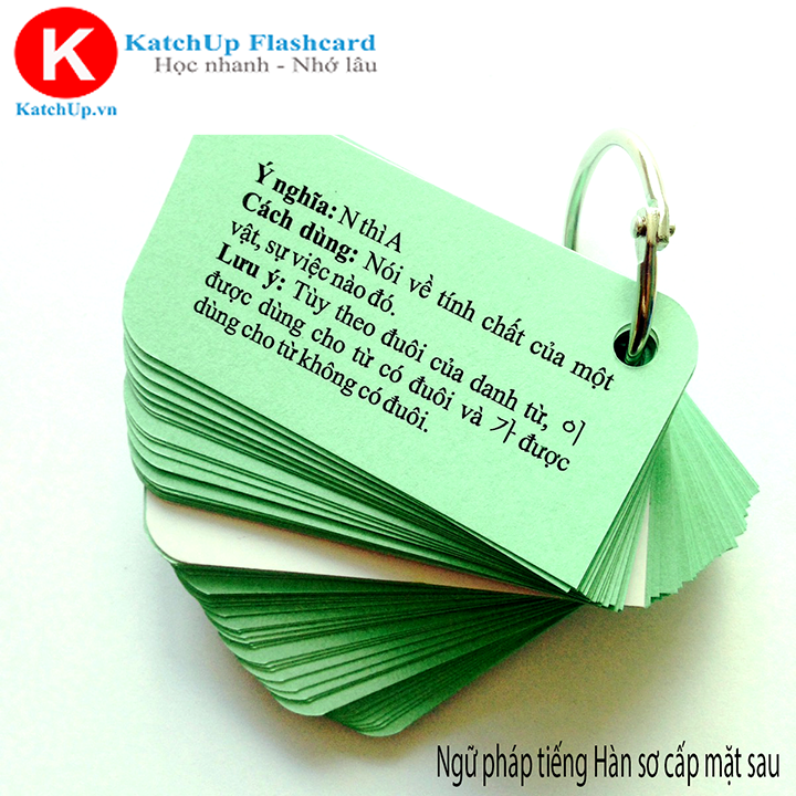[HCM] Bộ Flashcard Ngữ Pháp Tiếng Hàn Sơ Cấp (TOPIK 12) – High Quality