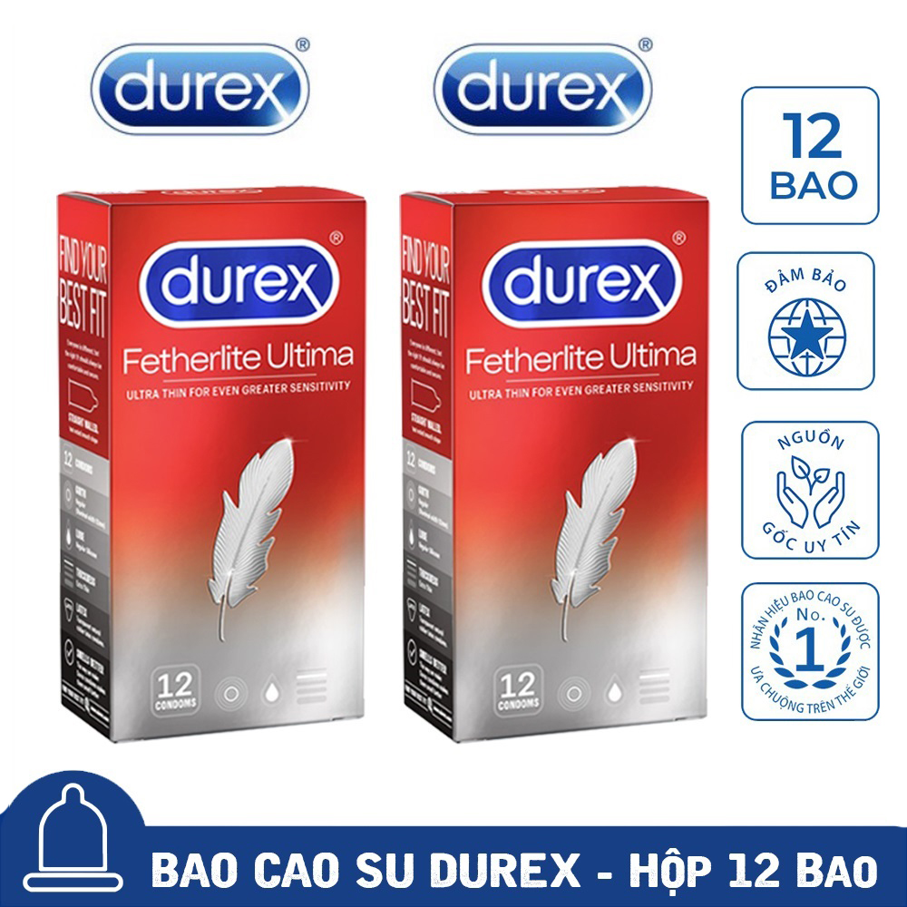 [Che tên] Bao cao su Durex Fetherlite Ultima siêu mỏng [CHE TÊN SẢN PHẨM]