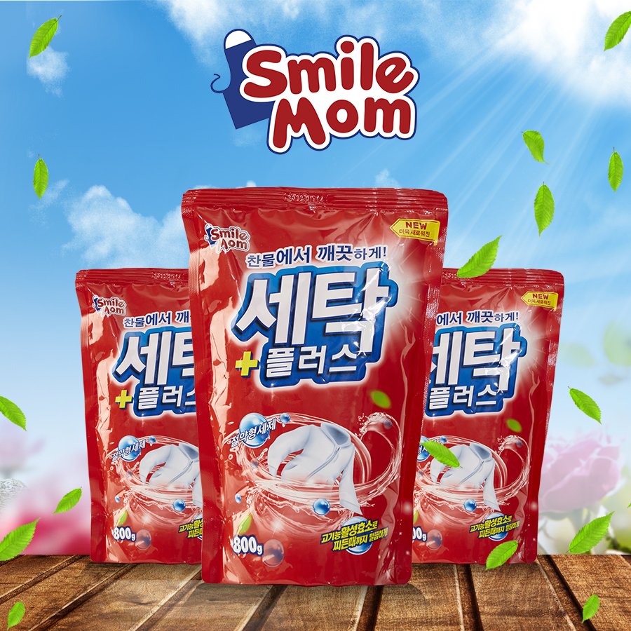 Bột giặt Hàn Quốc SMILE MOM SANDOKKAEBI 800g
