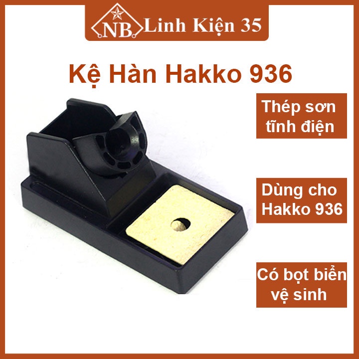 Kệ hàn Hakko 936 gác mỏ hàn kèm bọt biển