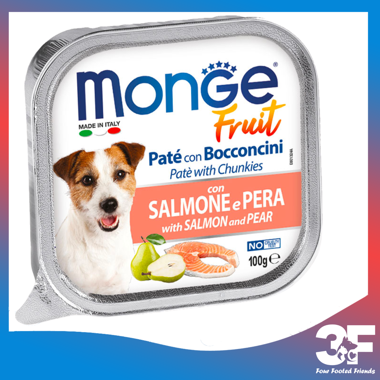Pate Thức Ăn Ướt Monge Fruit Cho Chó Mọi Lứa Tuổi - Khay 100G