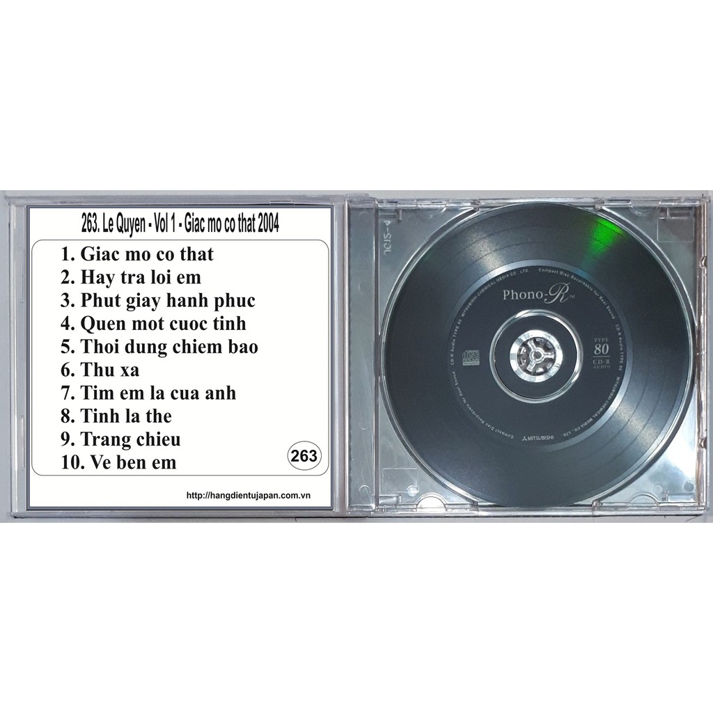 Bộ 8 CD ca sĩ Lệ Quyên ( 155 - 266 )