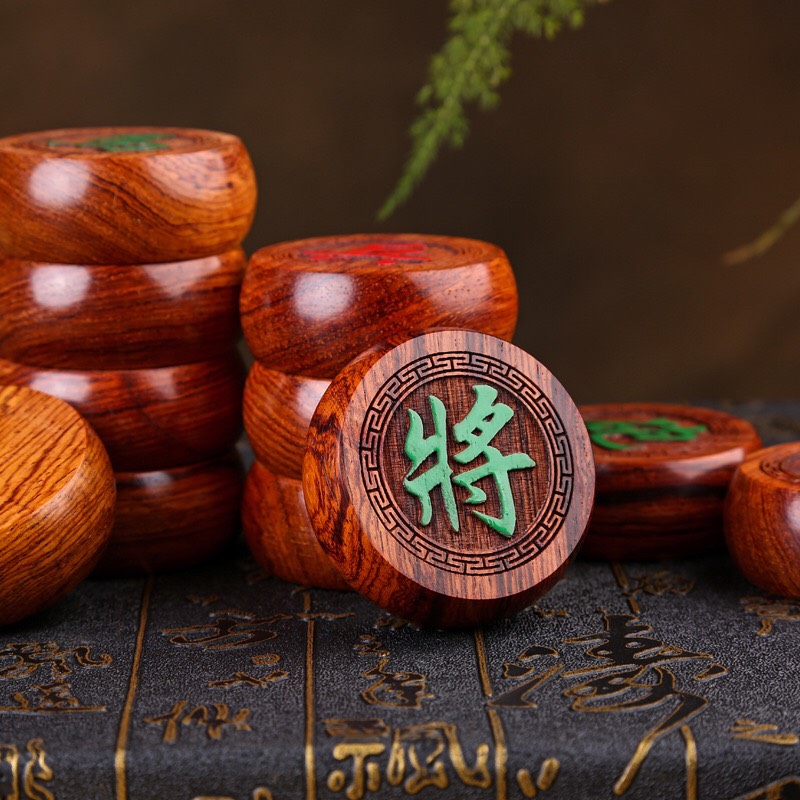 [ XẢ LỖ ] Quân Cờ Tướng Gỗ Hương [ Gỗ Hương 100%_Hàng loại 1]