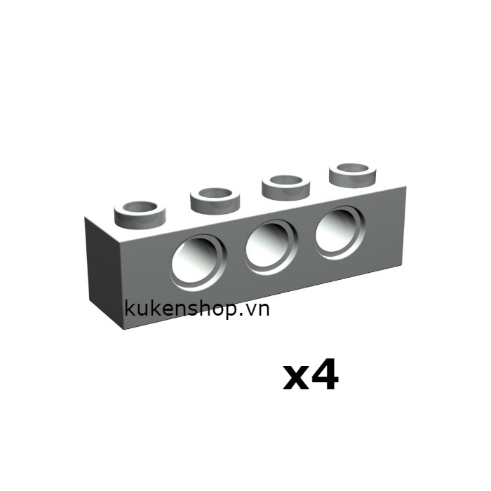 COMBO 4 Gạch Technic 1x4 Với 3 Lỗ Pin NO.724 - Phụ Kiện Đồ Chơi Lắp Ráp Tương Thích Part 3701