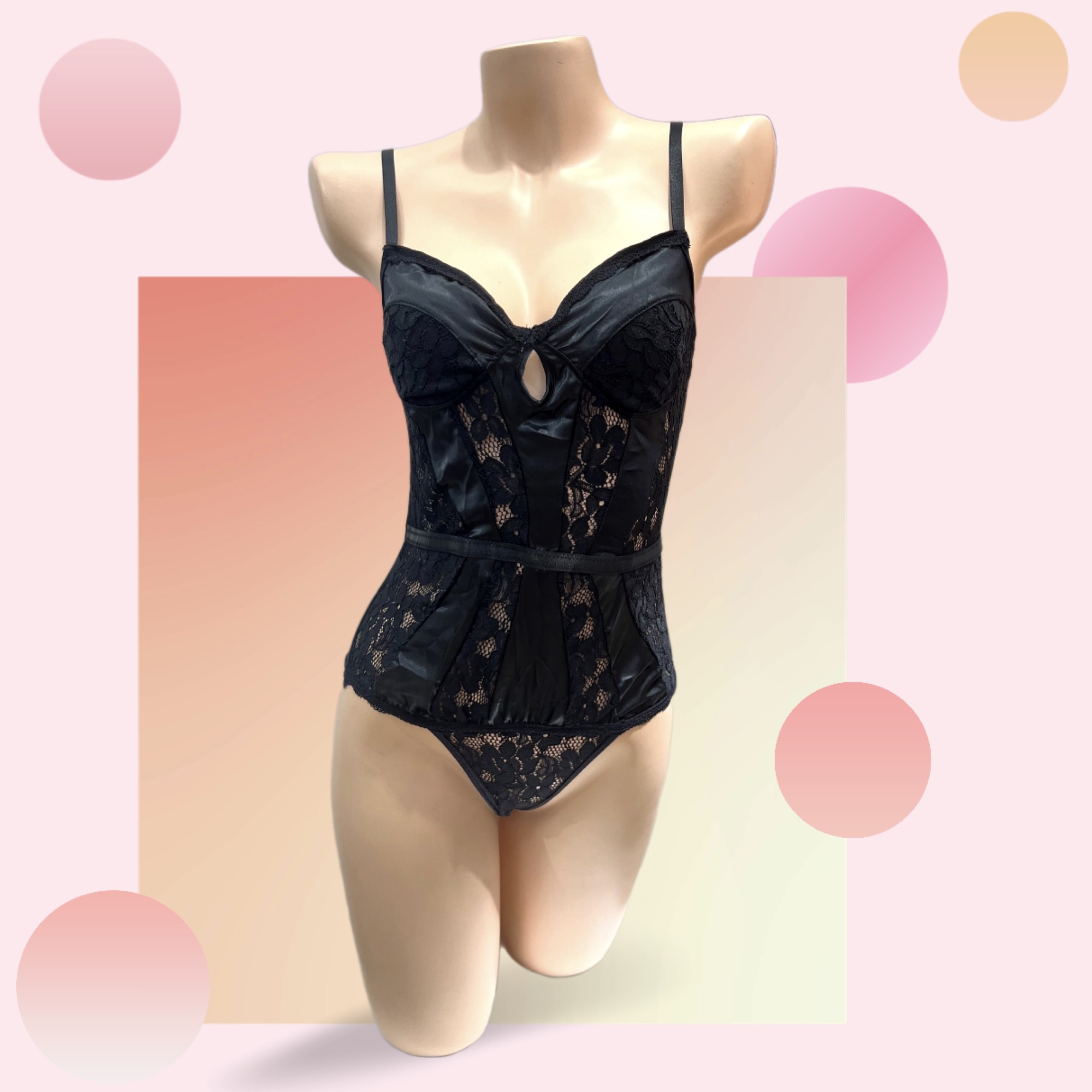 [HCM]Bodysuit Ren Chữ V - B.Lingerie