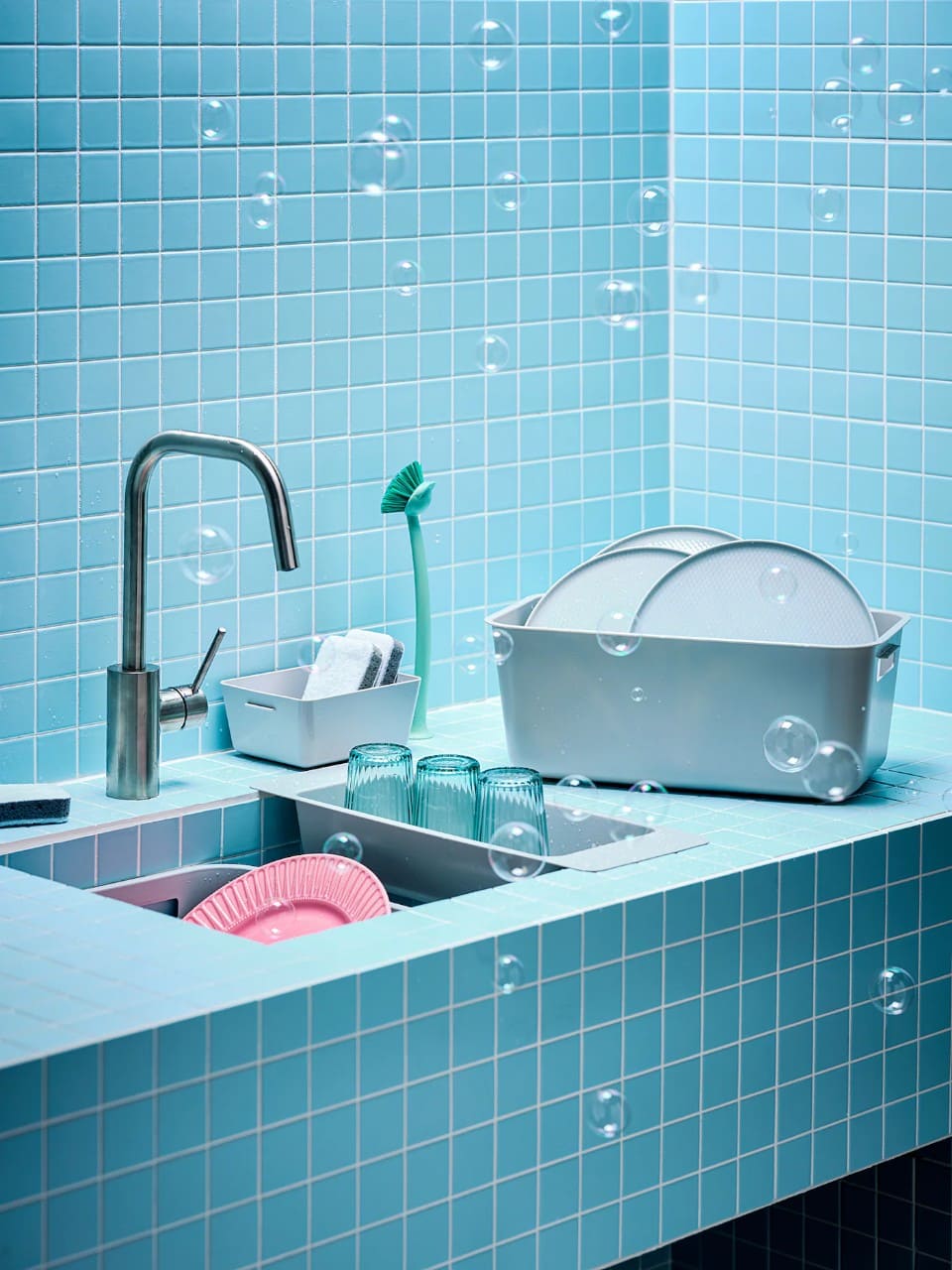 Set 3 miếng rửa bát SVAMPIG IKEA, hàng chính hãng