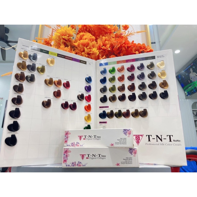 TNT_Bảng màu TNT nano - Bảng màu TNT PLUS | Thuốc nhuộm tóc TNT ...