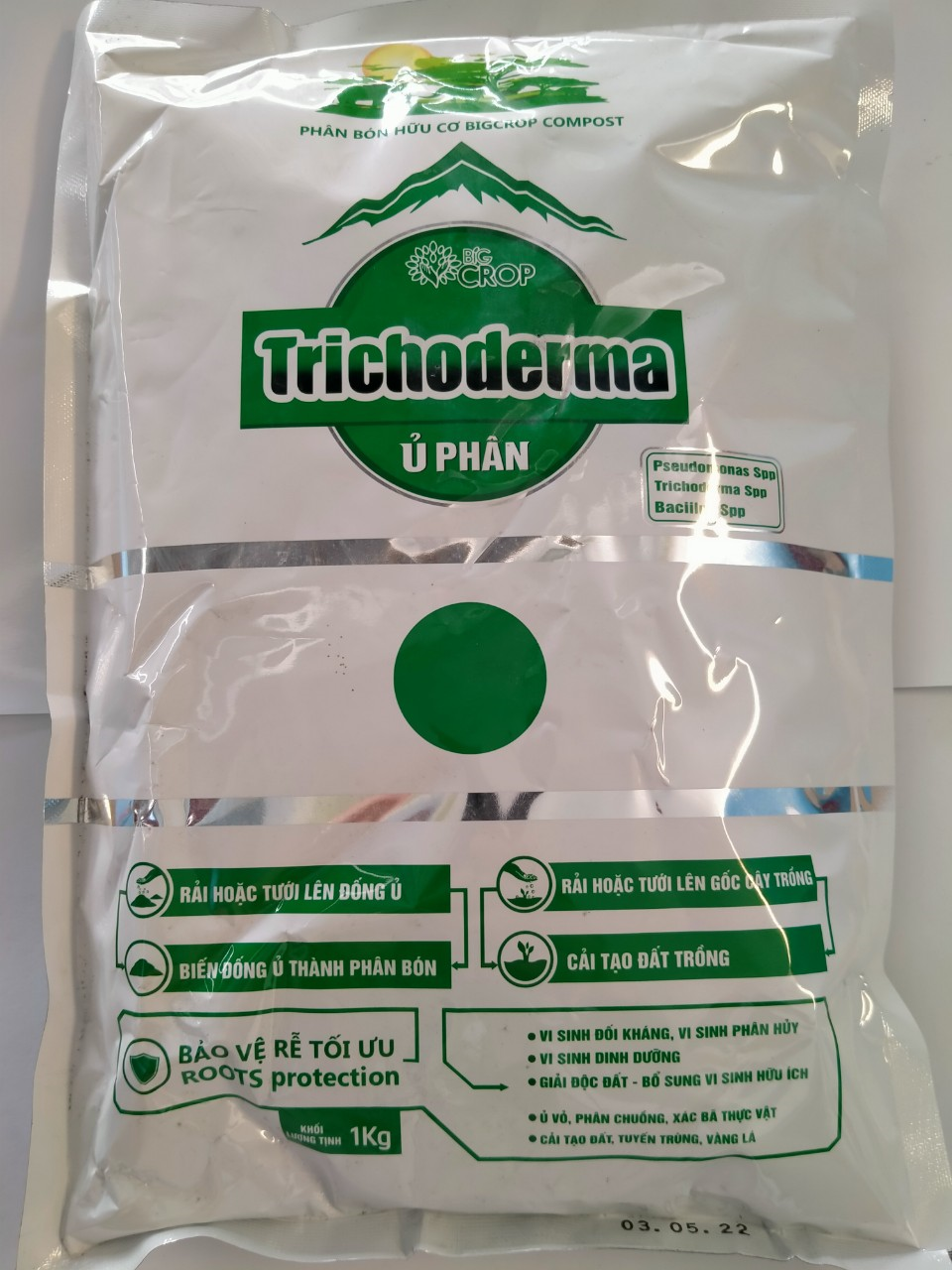 Nấm Đối Kháng TRICHODERMA 1kg. Ủ phân, xử lý đất trồng