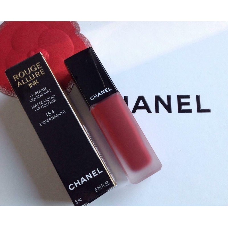 Son kem lì chanel rouge allure ink 154 expérimenté – màu đỏ mận