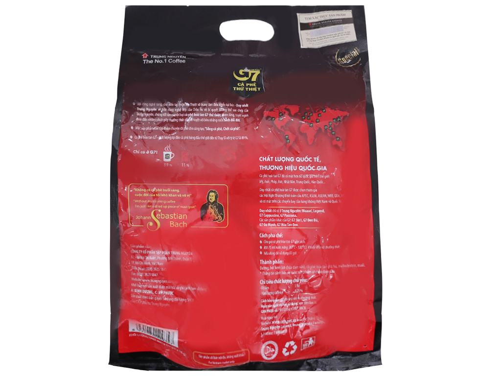 Cà phê G7 3in1 - Bịch 50 sachets 16gr