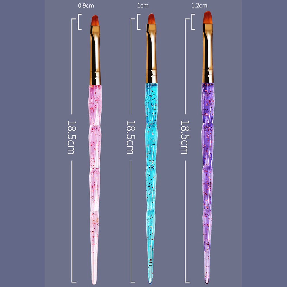 Set Cọ Vẽ Hoa Cúc 3 Cây Cán Trong