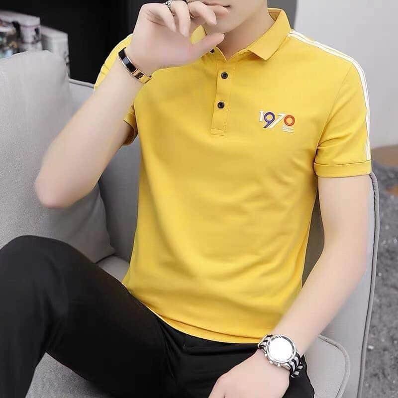 Áo thun nam polo có cổ tay ngắn Hàn Quốc đẹp nhiều mẫu mới hot giá rẻchất vải cotton mềm mát kiểu dáng trẻ trung