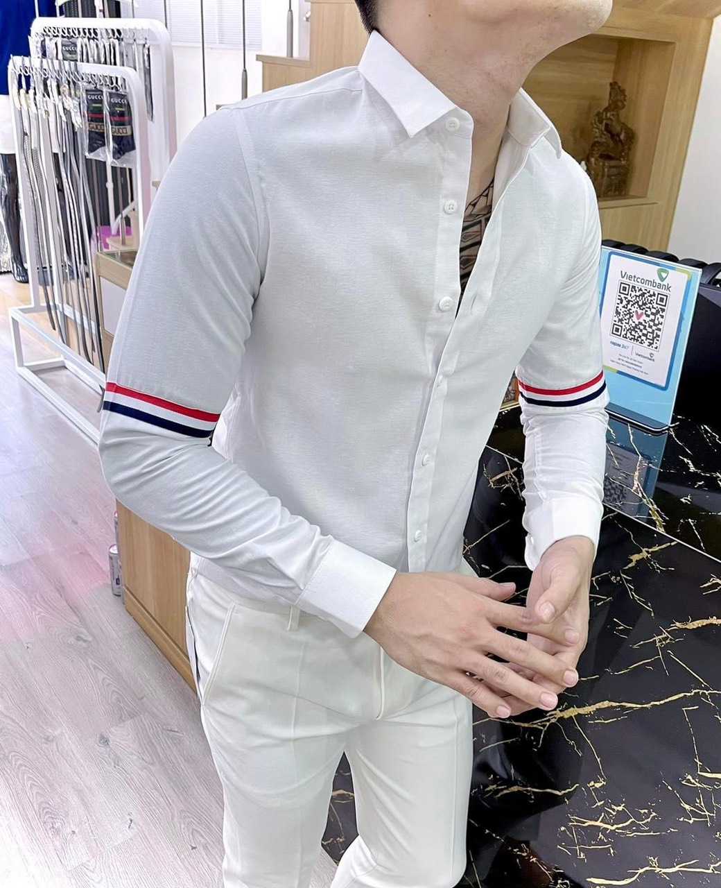 [HCM]ÁO SƠ MI NAM CHẤT LỤA DÀI TAY SÀNH ĐIỆU HÀN QUỐC HOT TREND CO GIÃN NHẸ THỜI TRANG CAO CẤP(ảnh thật shop tự chụp) - HL STORE MSM204