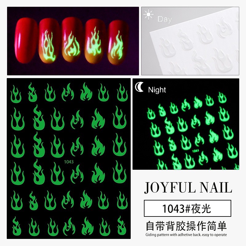 sticker dạ quảng dán móng tay nail