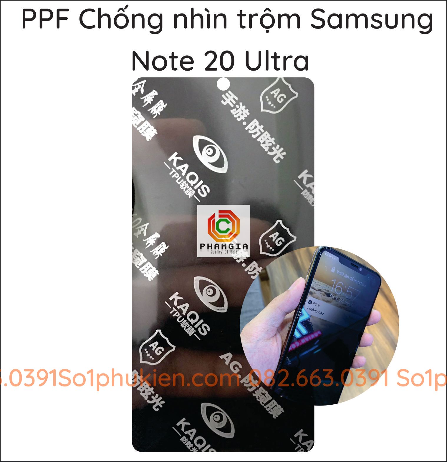 PPF chống nhìn trộm Samsung Note 20 Ultra siêu bền