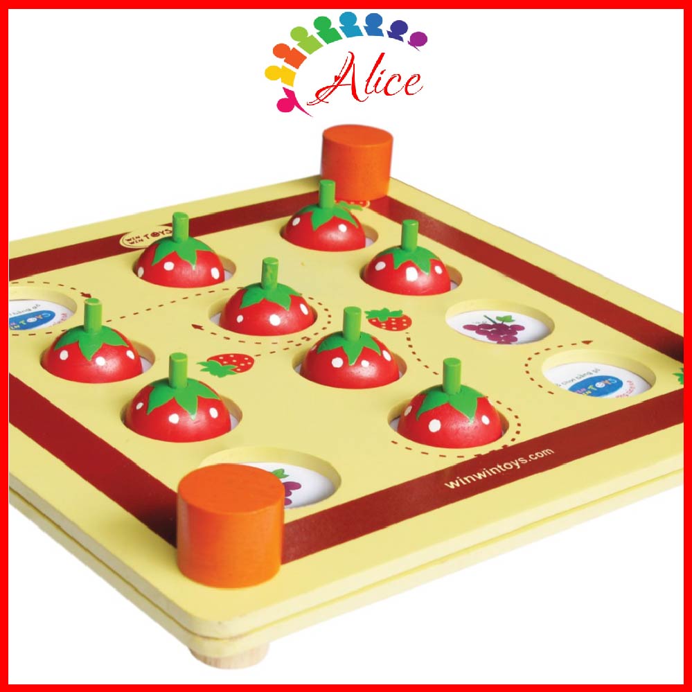 Tìm cặp trái dâu - Đồ chơi gỗ thông minh Winwintoys cho bé