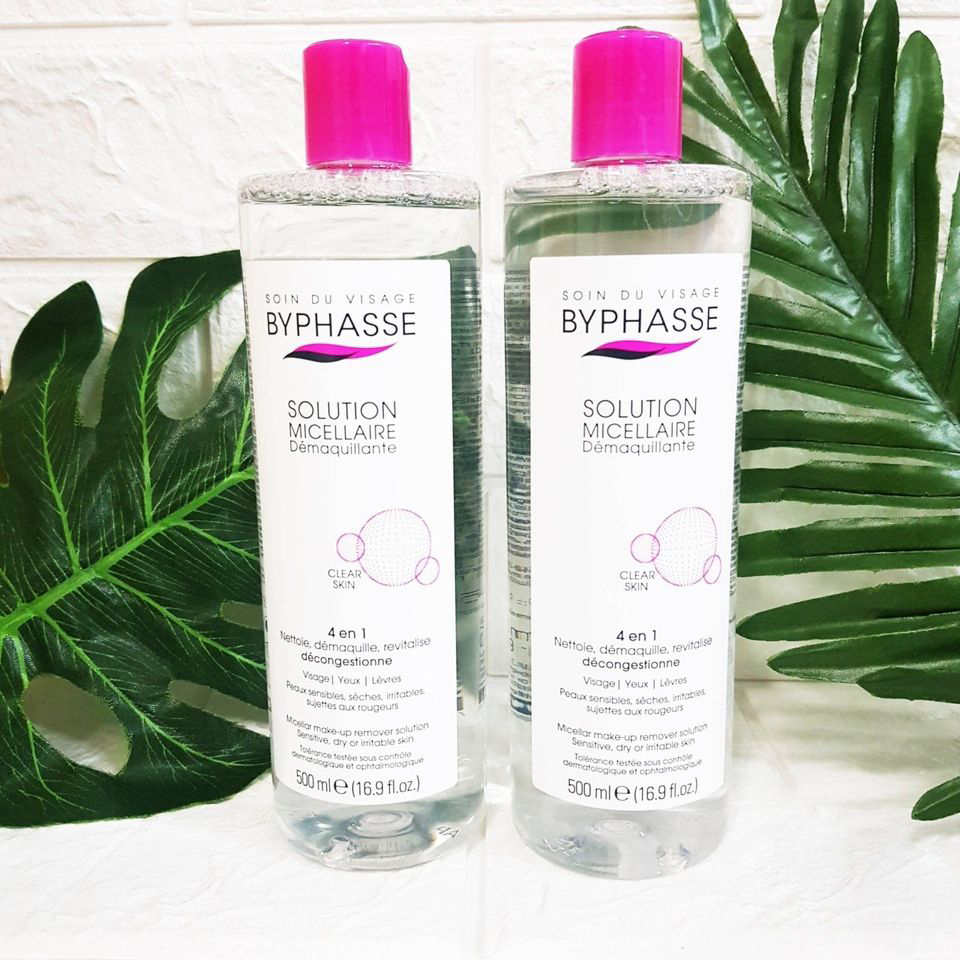 [HÀNG AUTH] Nước Tẩy Trang BYPHASSE Solution Micellaire Face Chai 500ml – Làm Sạch Sâu Lỗ Chân Lông, Loại Bỏ Lớp Make Up, Đặc Biệt Dành Cho Da Nhạy Cảm