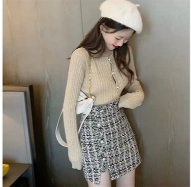 SET ÁO LEN CÚC NGỌC CHÂN VÁY DẠ TIỂU THƯ