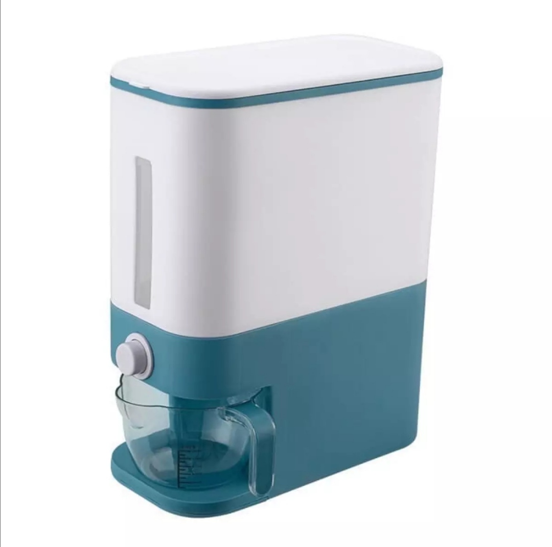 Thùng đựng gạo, đựng các loại hạt Thông minh cao cấp. Dung tích 12L. Kích thước 41 x 32 x 17cm. (MI66)