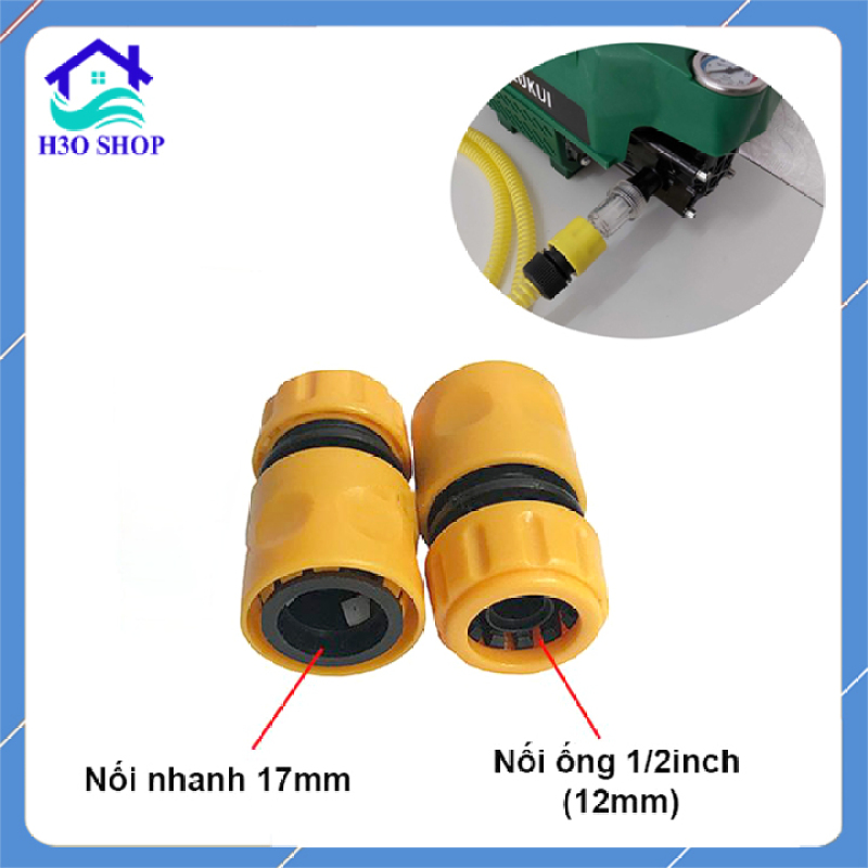 Khớp nối nhanh đầu ống nước vào máy xịt rửa cao áp, nối nhanh đầu dây cấp nước máy rửa xe gia đình, phụ kiện máy rửa xe mini, máy rửa xe áp lực cao, máy phun xịt rửa cao áp