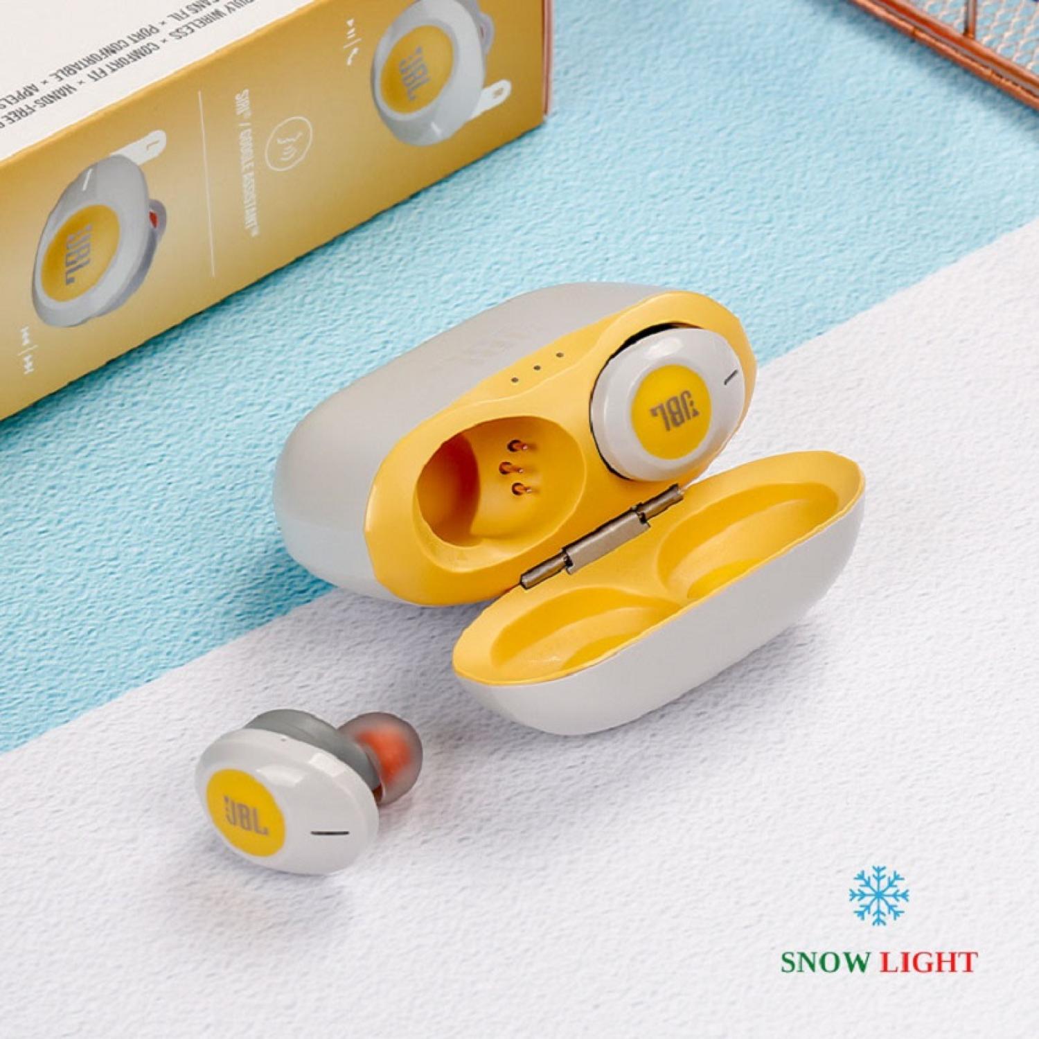 Tai Nghe Bluetooth không dây T120 TWS Light Snow, chơi game nghe nhạc, tai nghe dáng đẹp, tinh tế, âm thanh sắc nét, nút cảm ứng; Phù hợp với mọi loại điện thoại/laptop/máy tính bảng