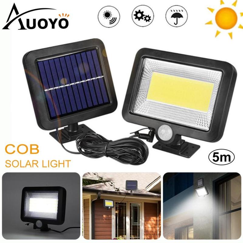 Đèn năng lượng mặt trời 100LED COB có 3 chế độ sáng, Chống Nước
