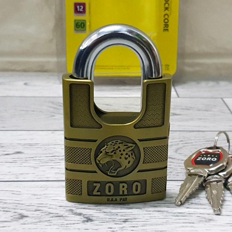 Ổ Khóa ZORO Size đại 6P Chống Cắt Đầu Báo ( Chìa Kiếm )