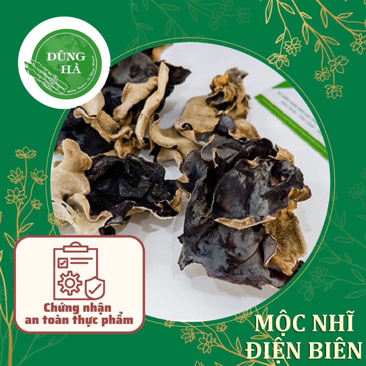 Mộc nhĩ khô 500g - ảnh thật
