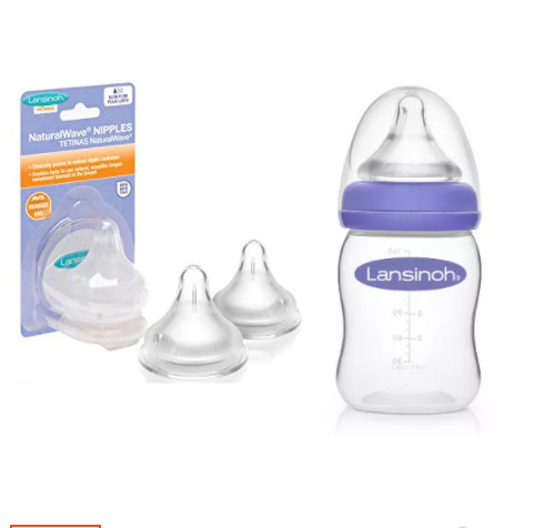{CHÍNH HÃN} - Bình sữa Lansinoh 160ml/240ml - Mỹ