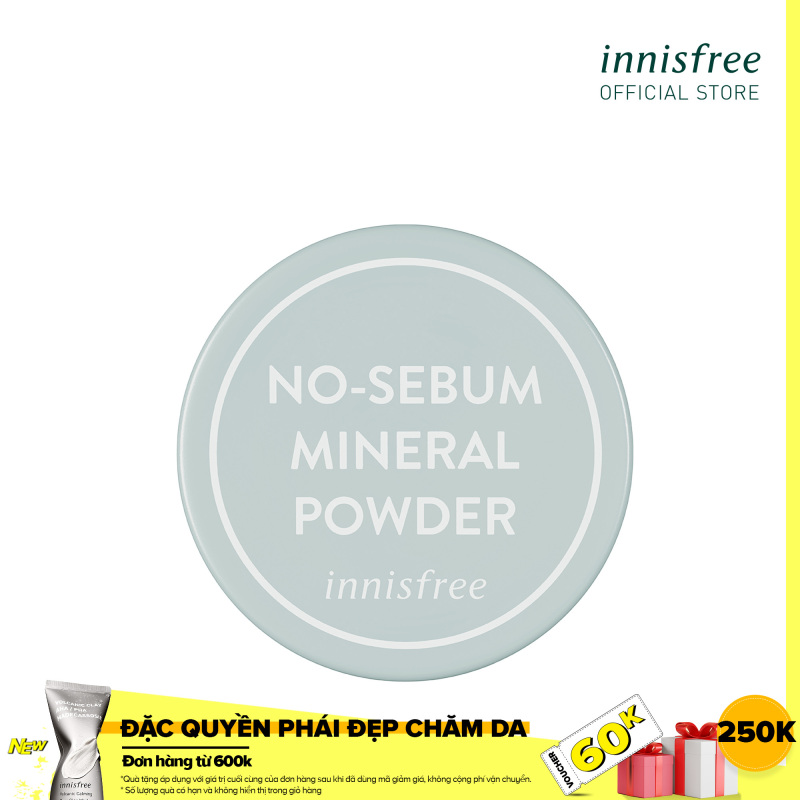Phấn phủ kiềm dầu dạng bột khoáng innisfree No Sebum Mineral Powder 5g cao cấp