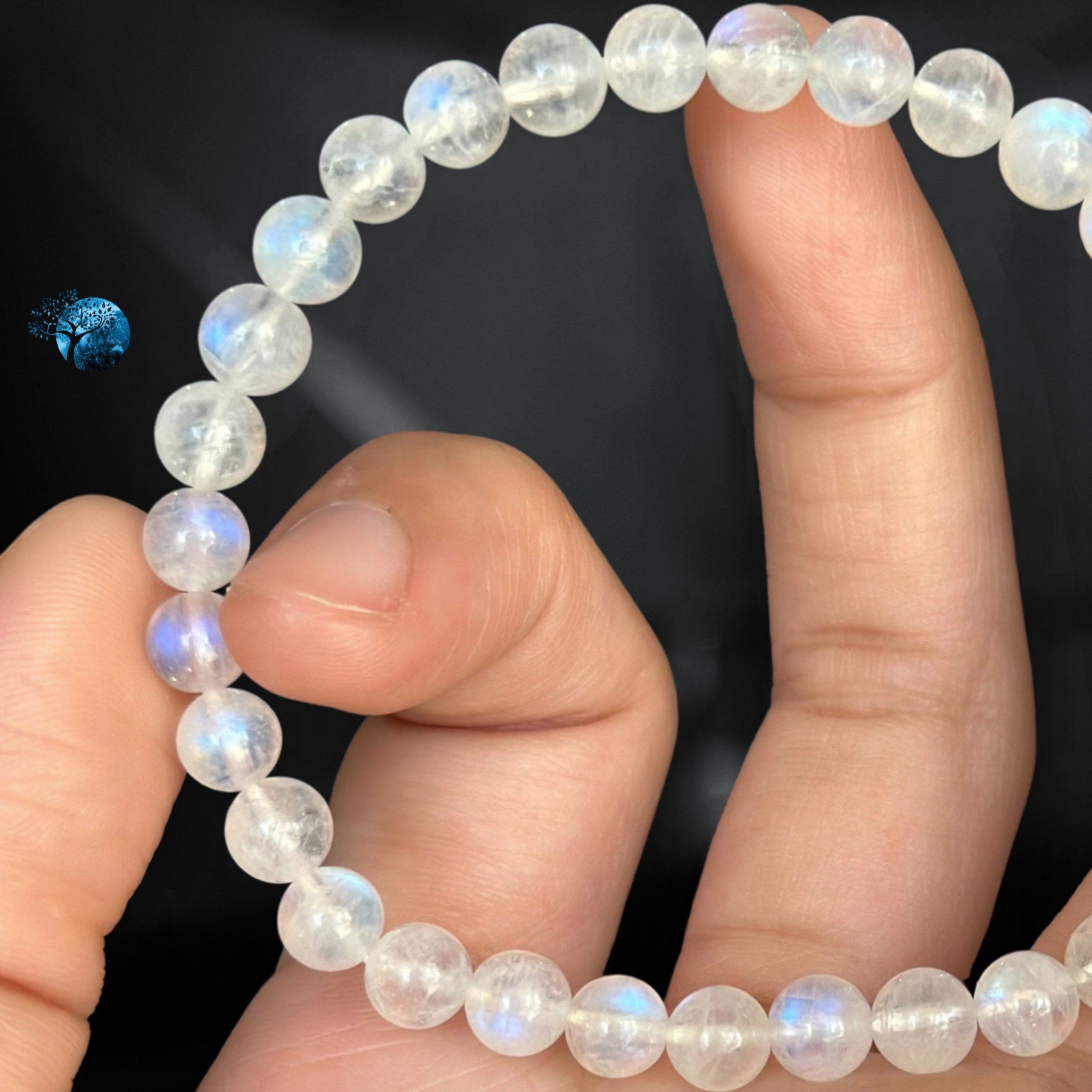 Vòng tay đá mặt trăng 4.5~5mm