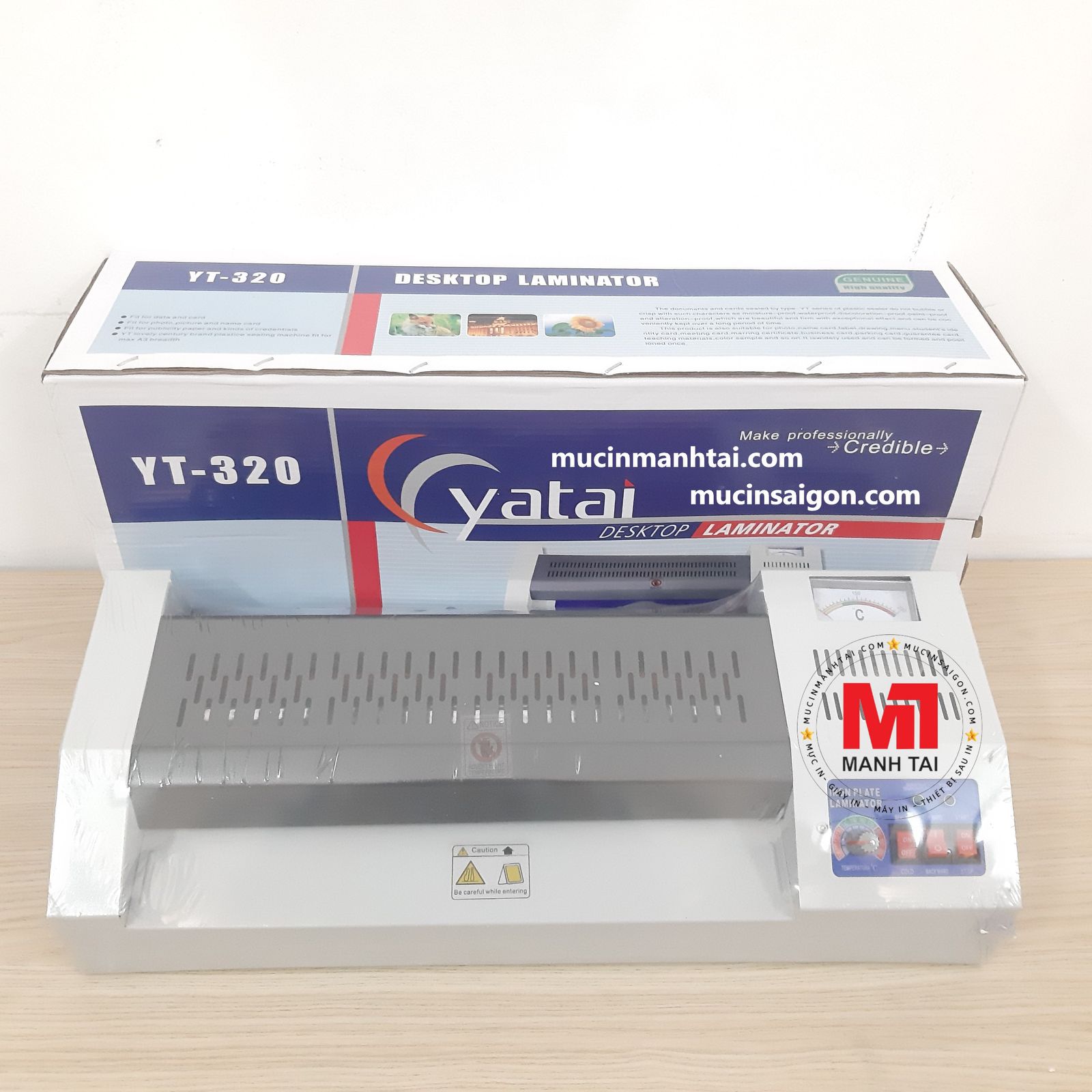 Máy ép plastic YT320 (khổ A3) - Bảo hành 03 tháng