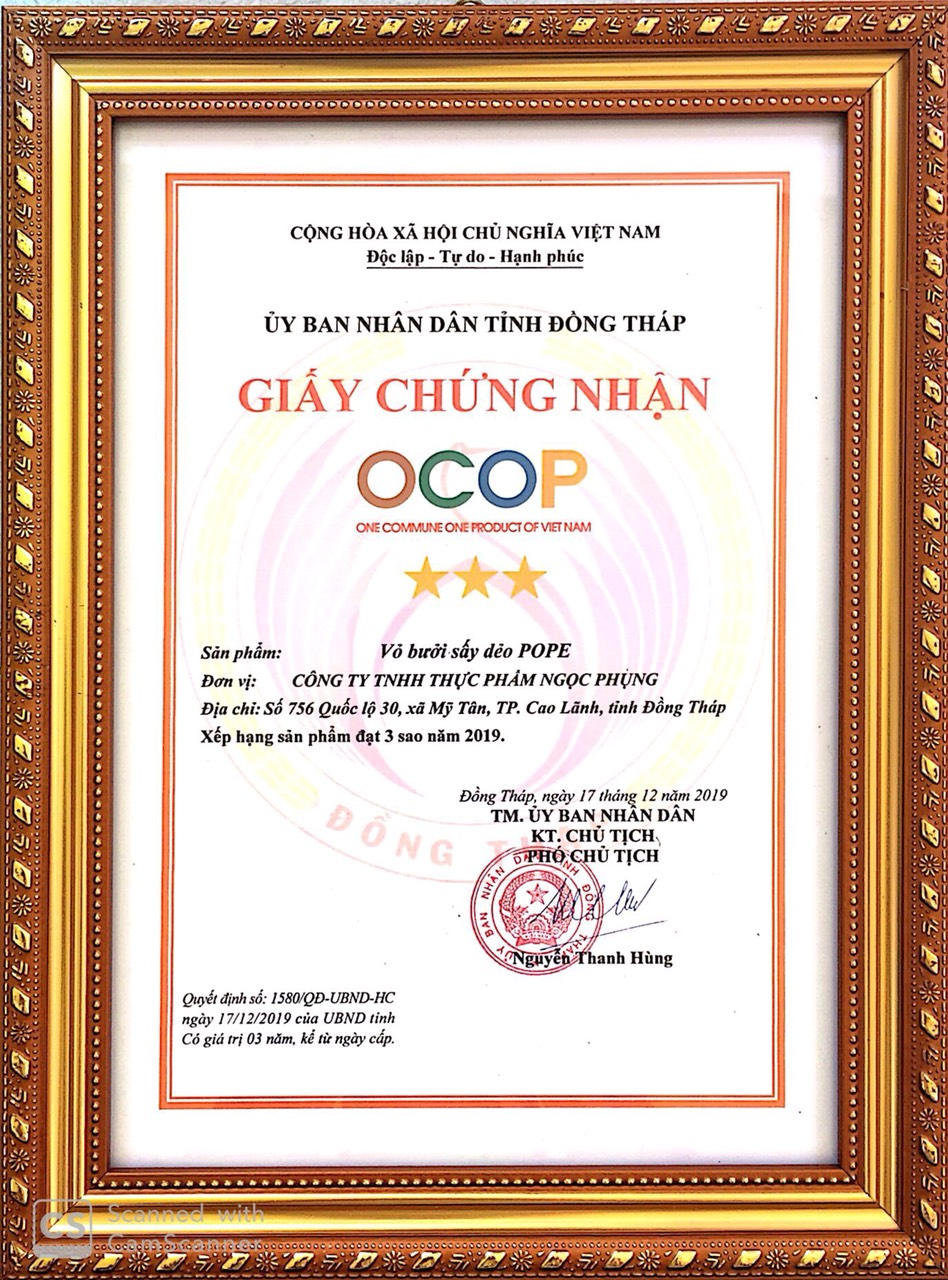 Vỏ bưởi sấy dẻo