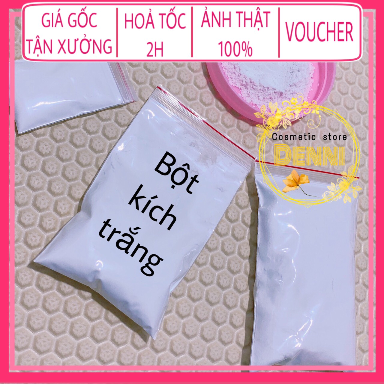 Túi bột kích trắng tẩy siêu mạnh 50gr