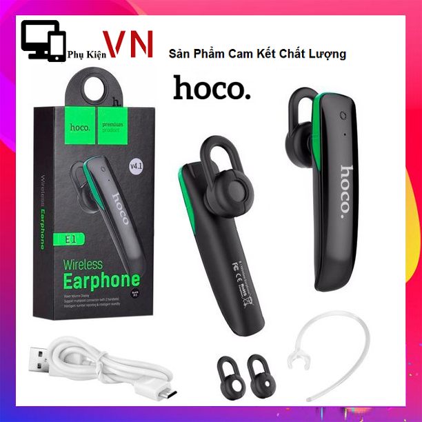 [HCM]⚡ Bảo Hành 6 Tháng ⚡ Tai Nghe Bluetooth Hoco E1 (Đen) – Hàng C.hính Hãng