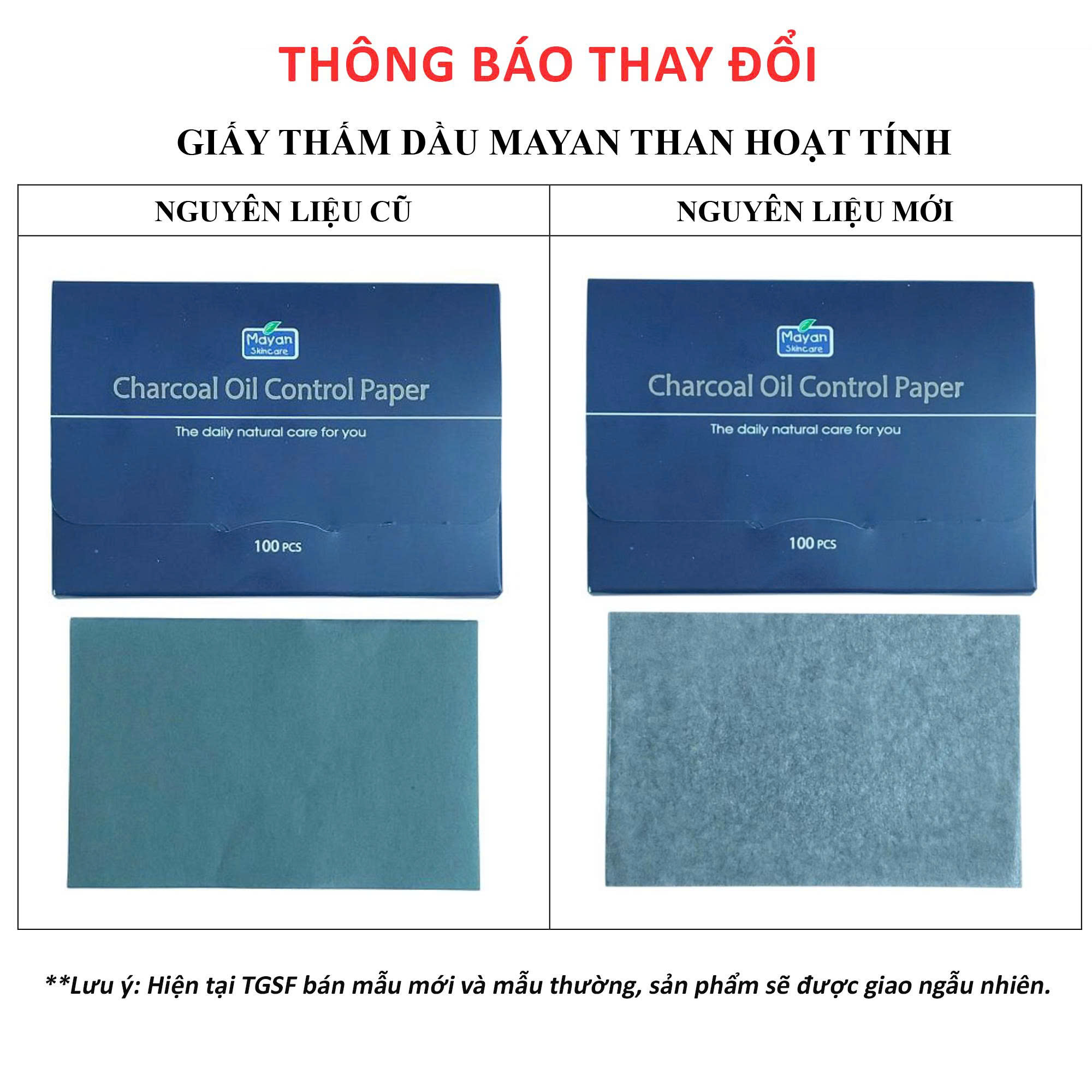 Giấy Thấm Dầu Mayan Oil Control Paper 100 PCS