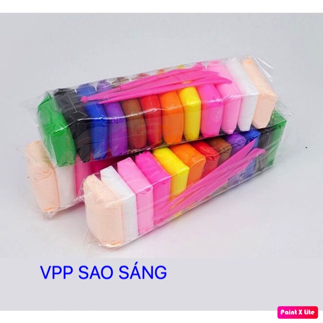 [Đồ chơi sáng tạo] Đất sét tự khô 12 màu