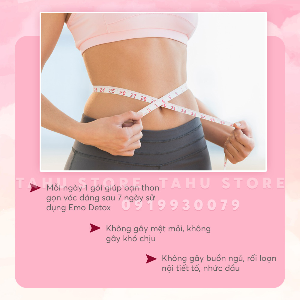 Bột hòa tan giảm cân vị Sữa Emo Detox thơm ngon - TAHU